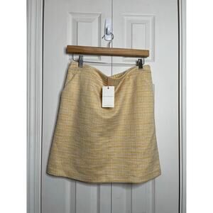 NEW Skies are Blue Yellow Gold Mini Skirt Size Large